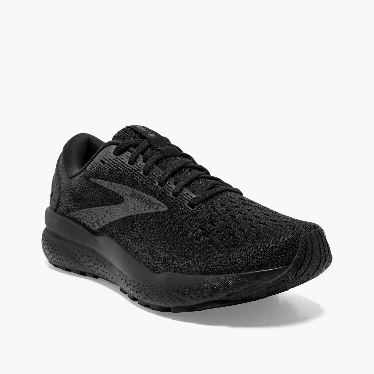 BROOKS WOMENS GHOST 16 - BLACK / BLACK