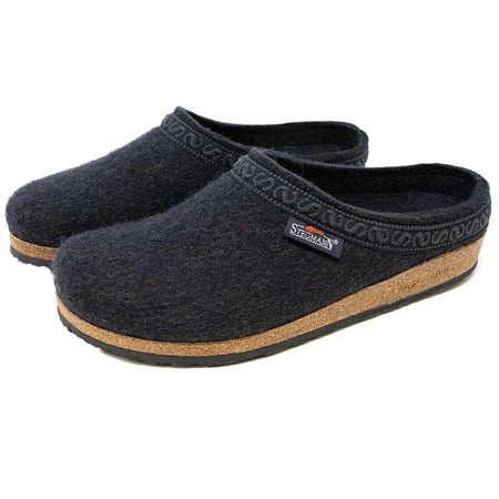 STEGMANN ORIGINAL 108 WOOL CLOG - GRAPHITE - MEN'S