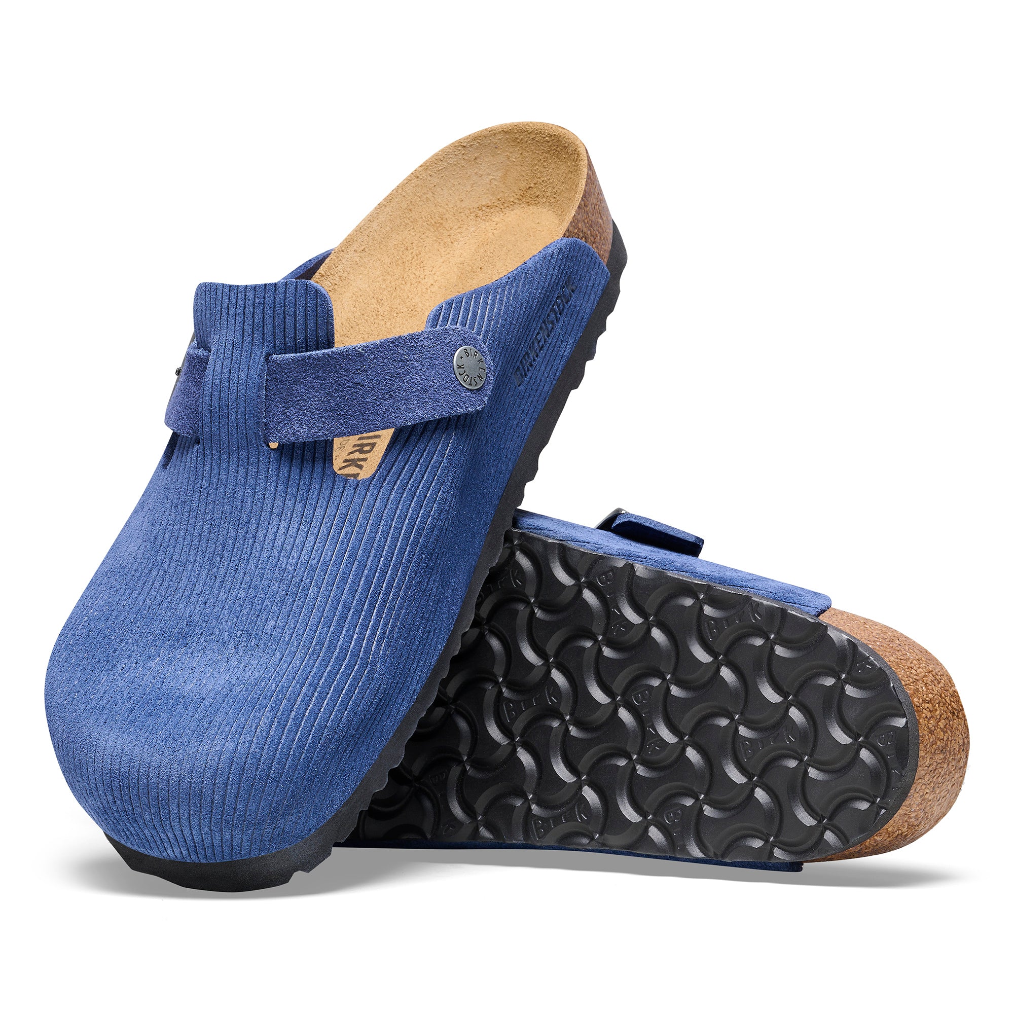 BIRKENSTOCK BOSTON SUEDE CORDUROY - INDIGO