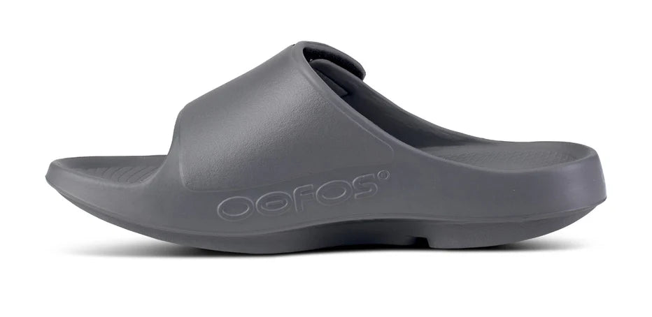 OOFOS 1550 SPORT FLEX SLIDE - SLATE GREY