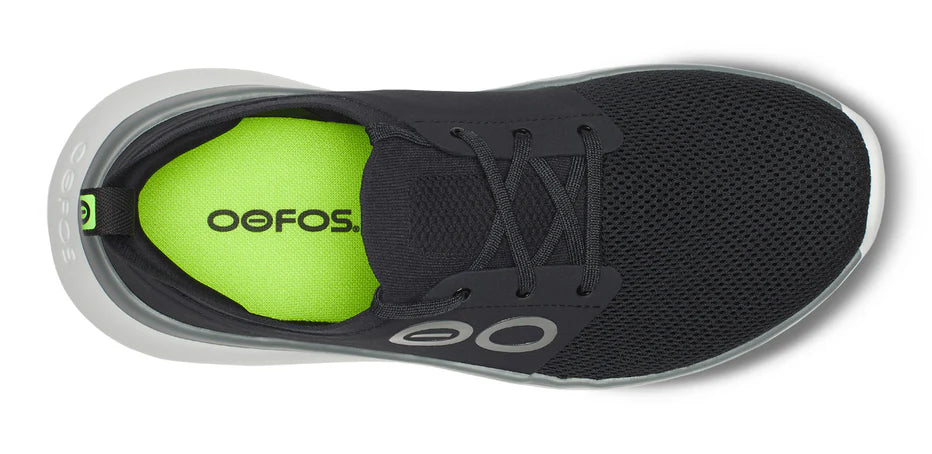 OOFOS OOMY STRIDE MEN'S BLACK/WHITE