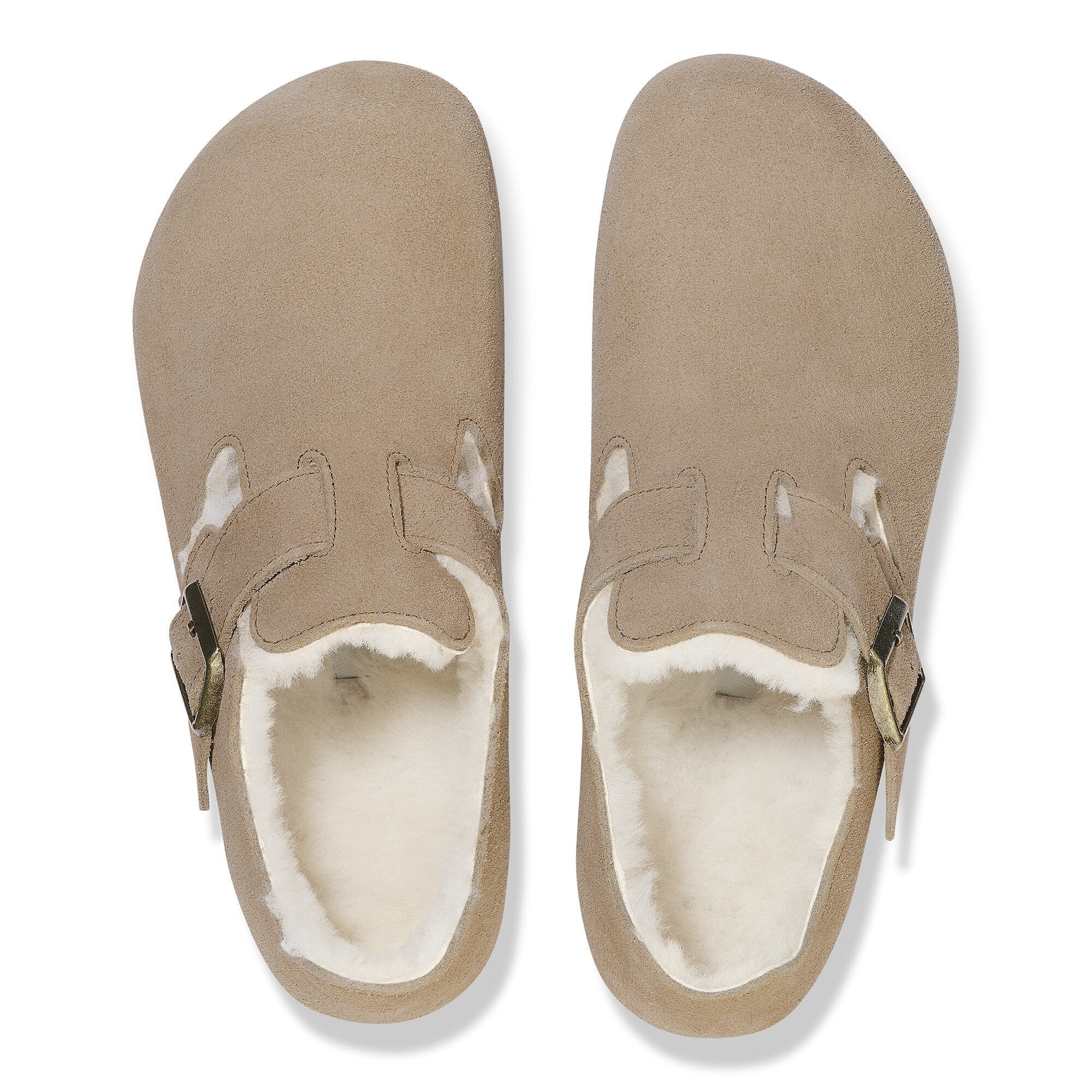 BIRKENSTOCK LONDON SHEARLING - TAUPE SUEDE