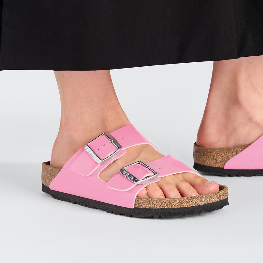 BIRKENSTOCK ARIZONA PATENT CANDY PINK