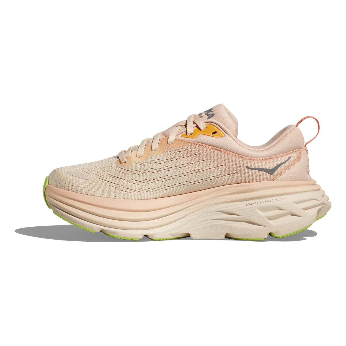 HOKA WOMENS BONDI 8 - CREAM VANILLA