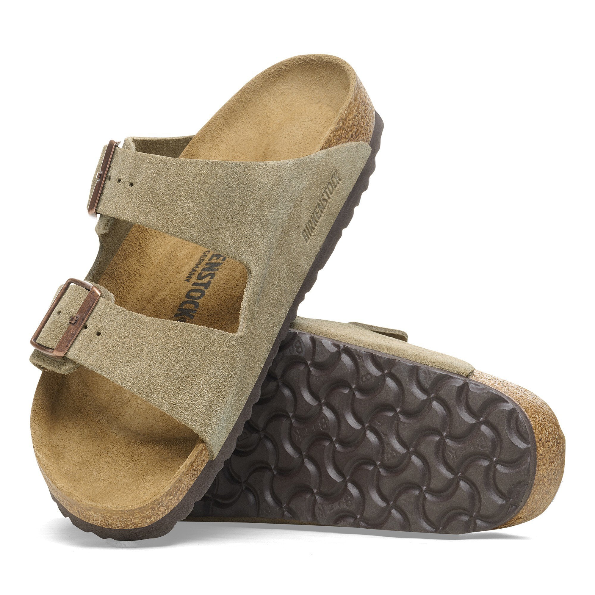 BIRKENSTOCK ARIZONA CLASSIC FOOTBED - TAUPE SUEDE