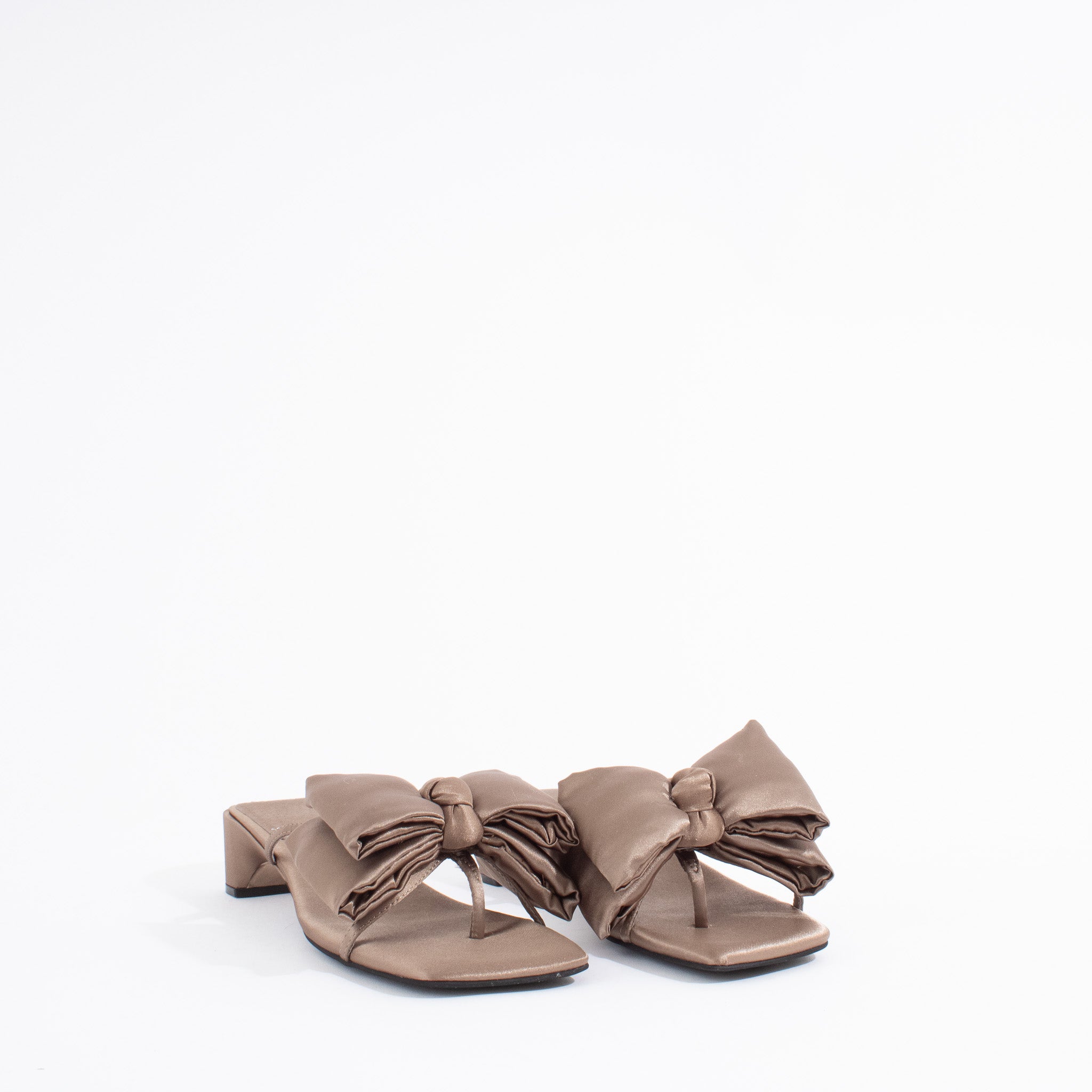 PRIM BOW | BROWN SATIN