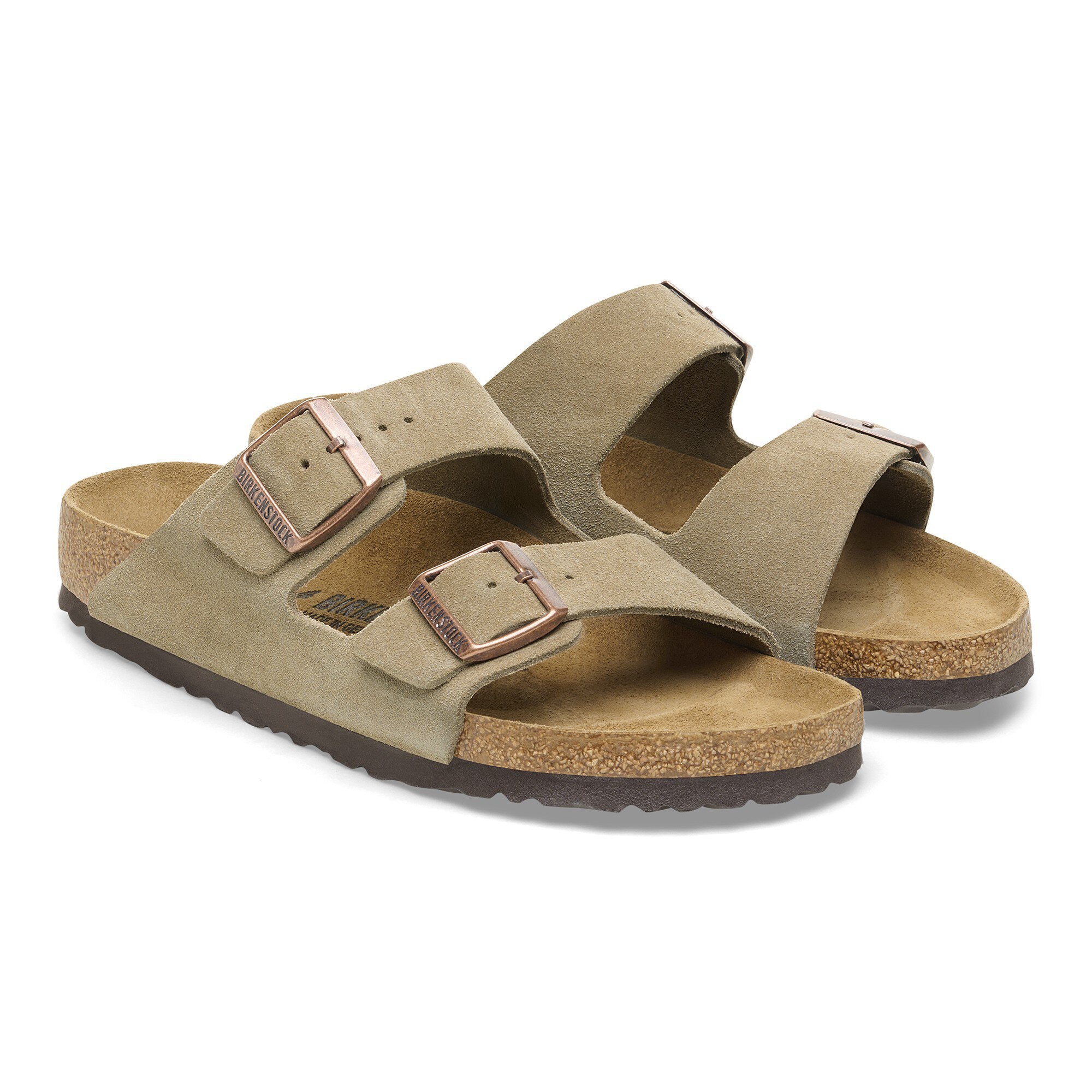 BIRKENSTOCK ARIZONA CLASSIC FOOTBED - TAUPE SUEDE