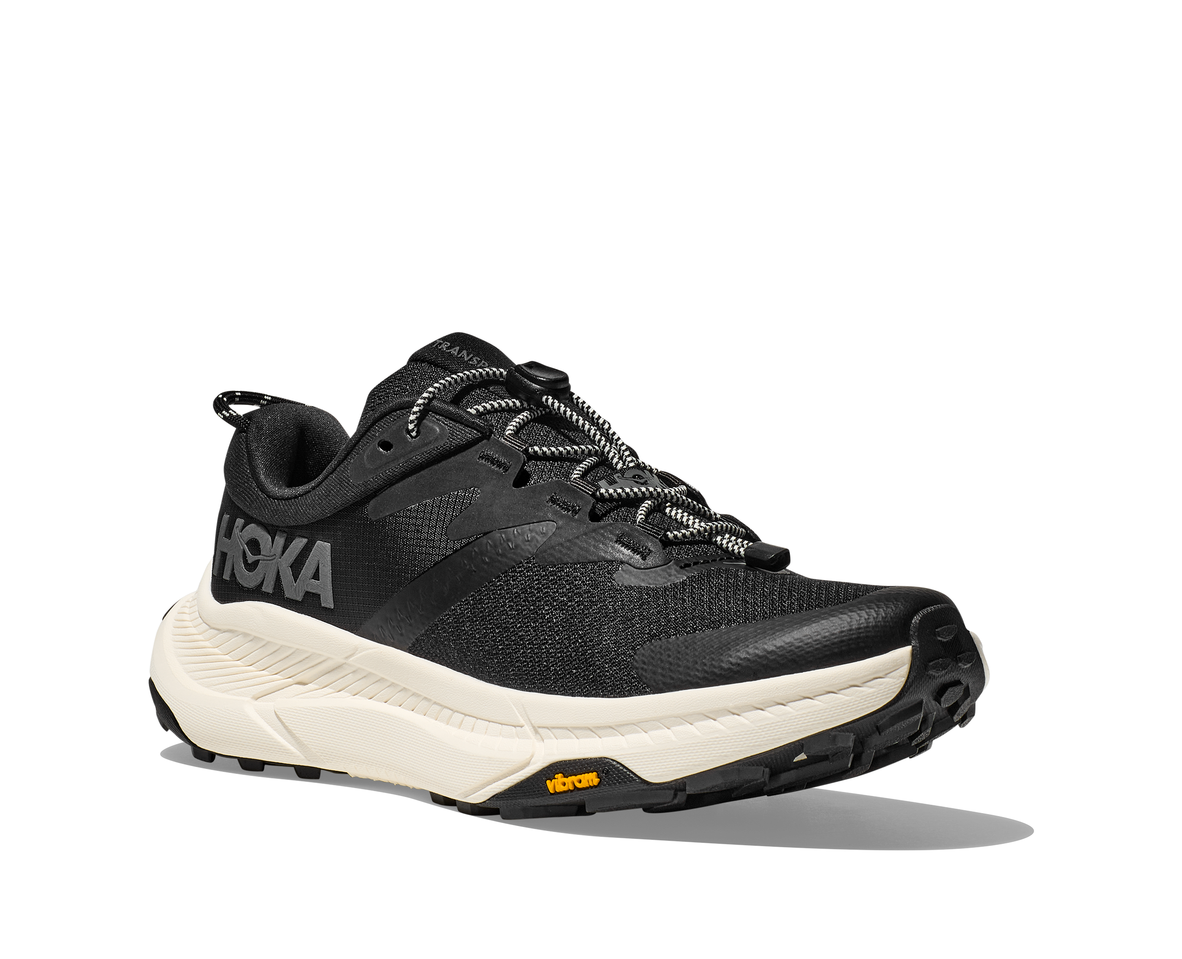 HOKA TRANSPORT BLACK/WHITE WOMEN'S WIDE