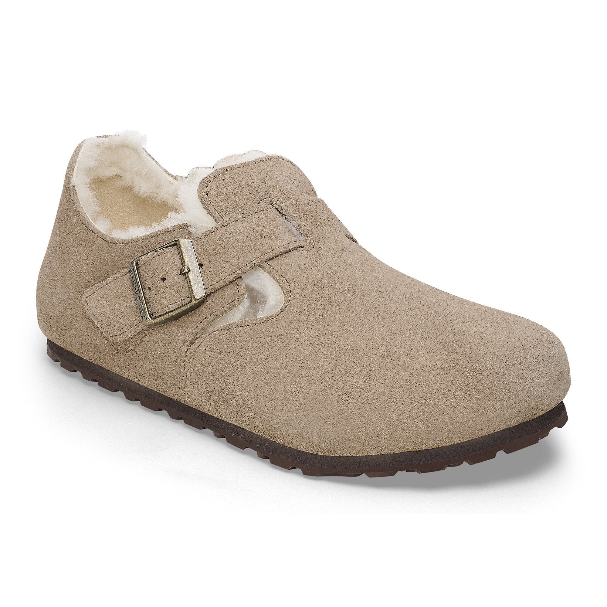 BIRKENSTOCK LONDON SHEARLING - TAUPE SUEDE