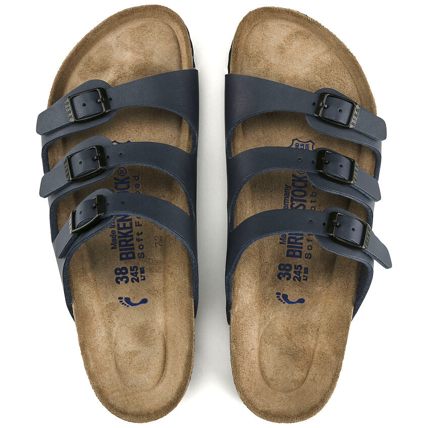 BIRKENSTOCK FLORIDA SOFT FOOTBED - BLACK OILED LEATHER