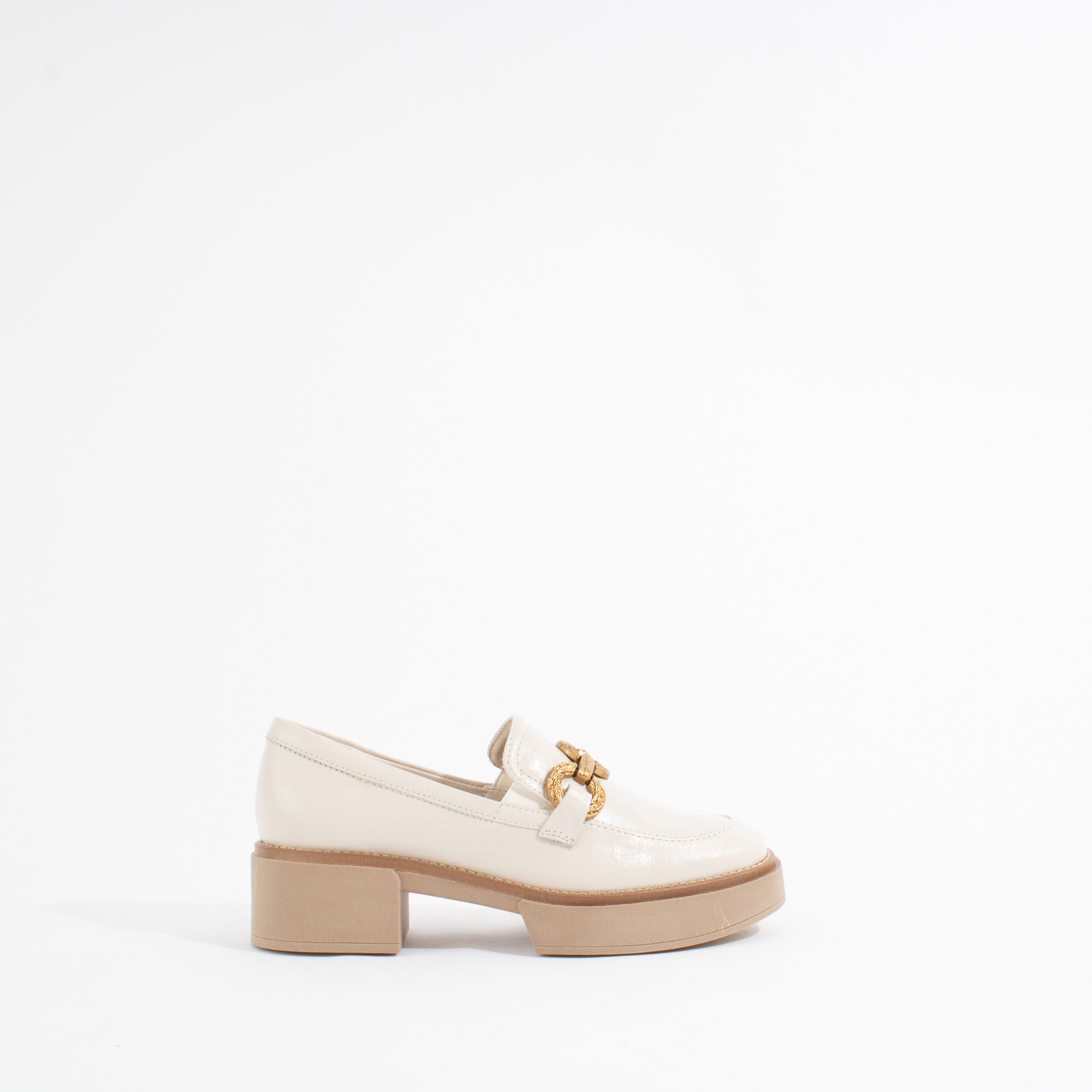 SHEENA | IVORY CRINKLE PATENT