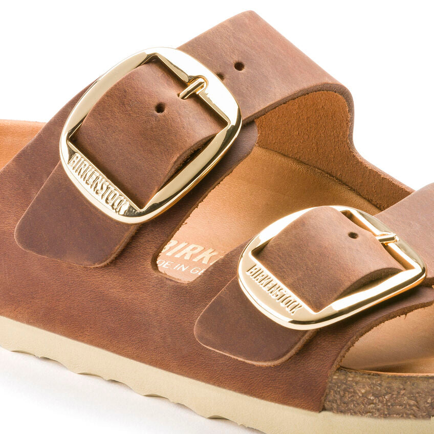 BIRKENSTOCK ARIZONA BIG BUCKLE - COGNAC OILED LEATHER