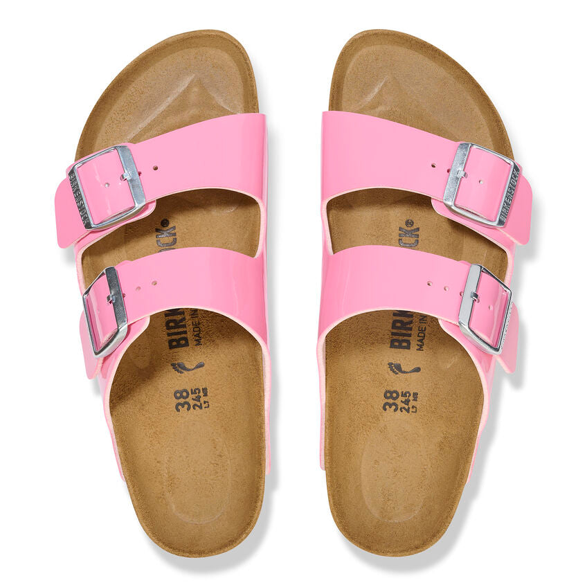 BIRKENSTOCK ARIZONA PATENT CANDY PINK