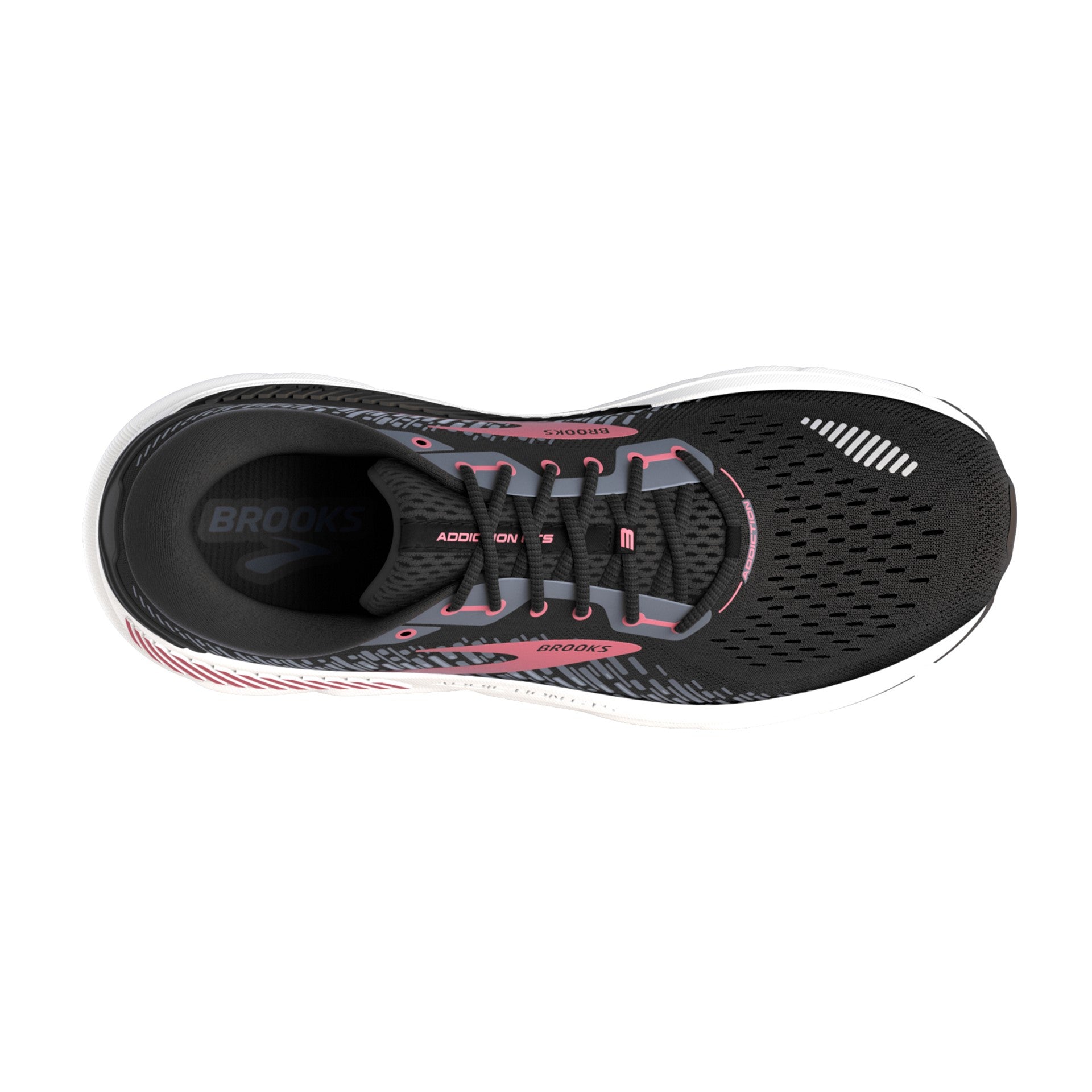 BROOKS WOMEN'S ADDICTION 15 - BLACK/EBONY/MAUVEWOOD