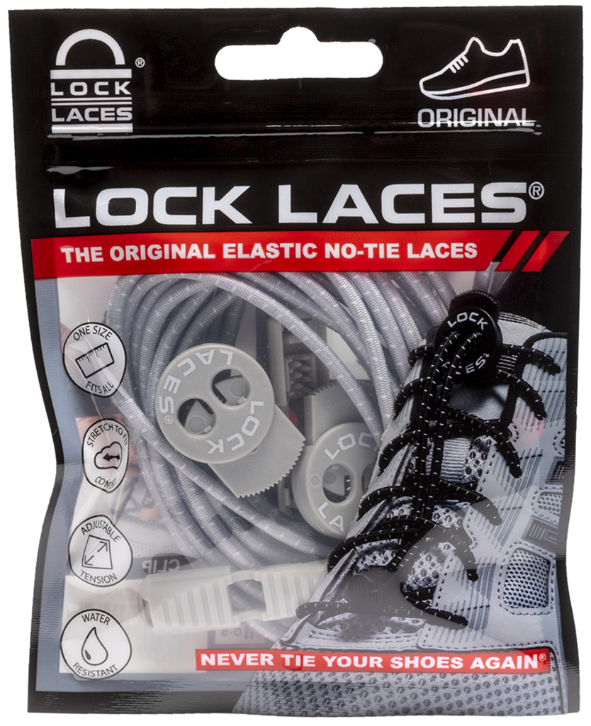 LOCK LACES COOL GRAY