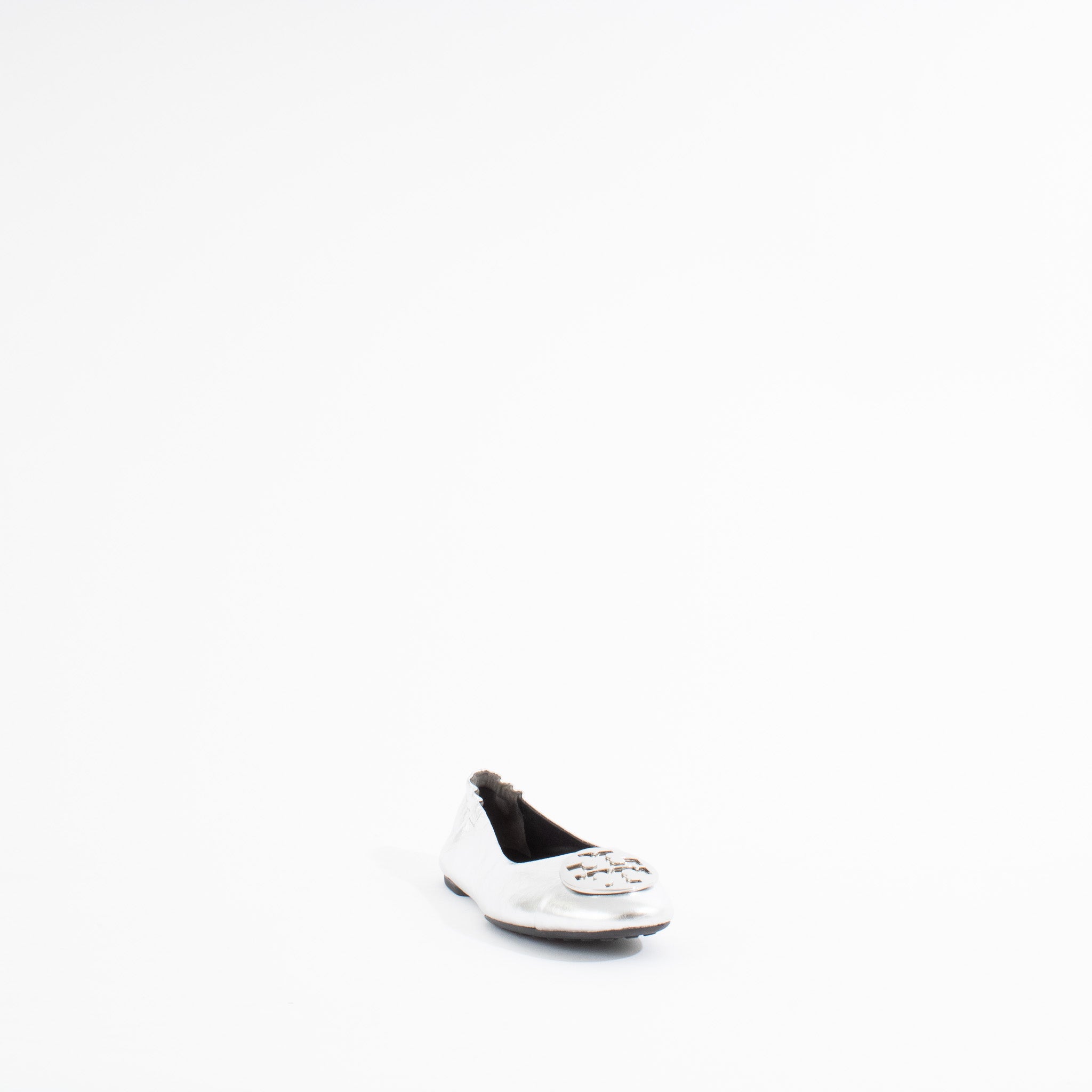 CLAIRE CAP TOE BALLET | SILVER