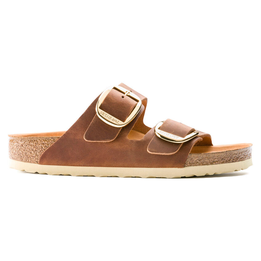 BIRKENSTOCK ARIZONA BIG BUCKLE - COGNAC OILED LEATHER