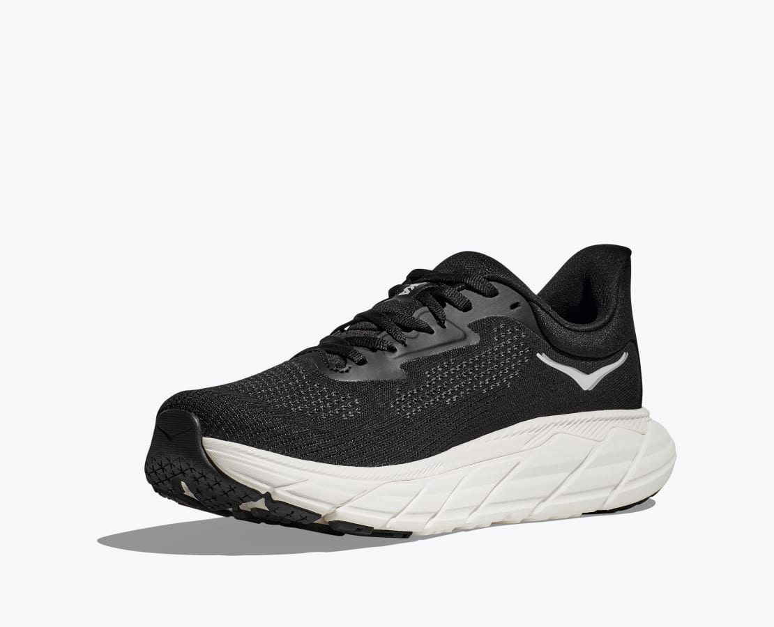 HOKA WOMENS ARAHI 7 - BLACK / WHITE