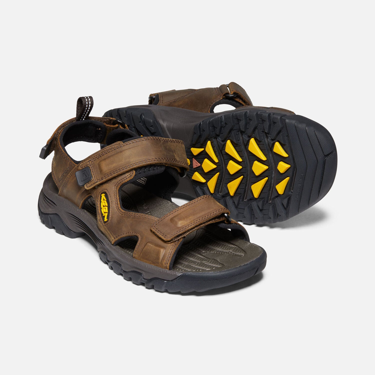 KEEN MEN'S TARGHEE III OPEN TOE SANDAL - BISON