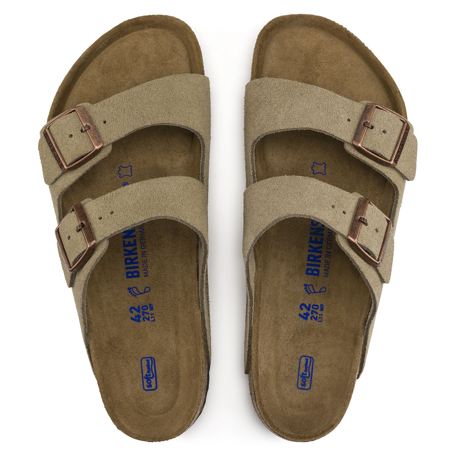 BIRKENSTOCK ARIZONA SOFT TAUPE