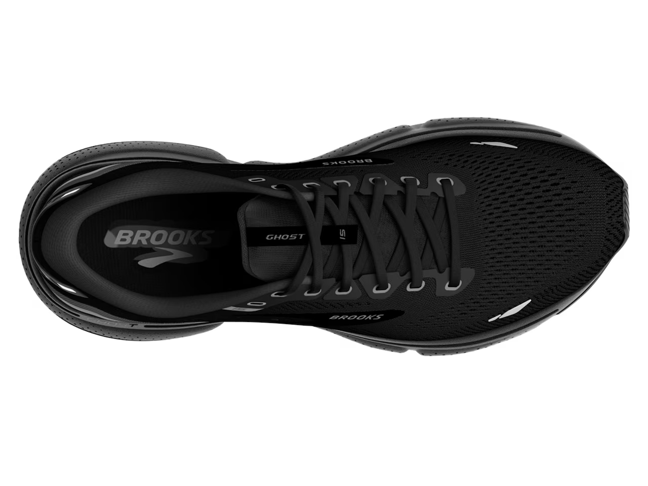 BROOKS MENS GHOST 15 - BLACK / BLACK