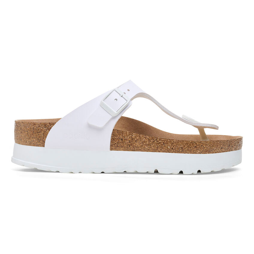 BIRKENSTOCK PLATFORM GIZEH WHITE