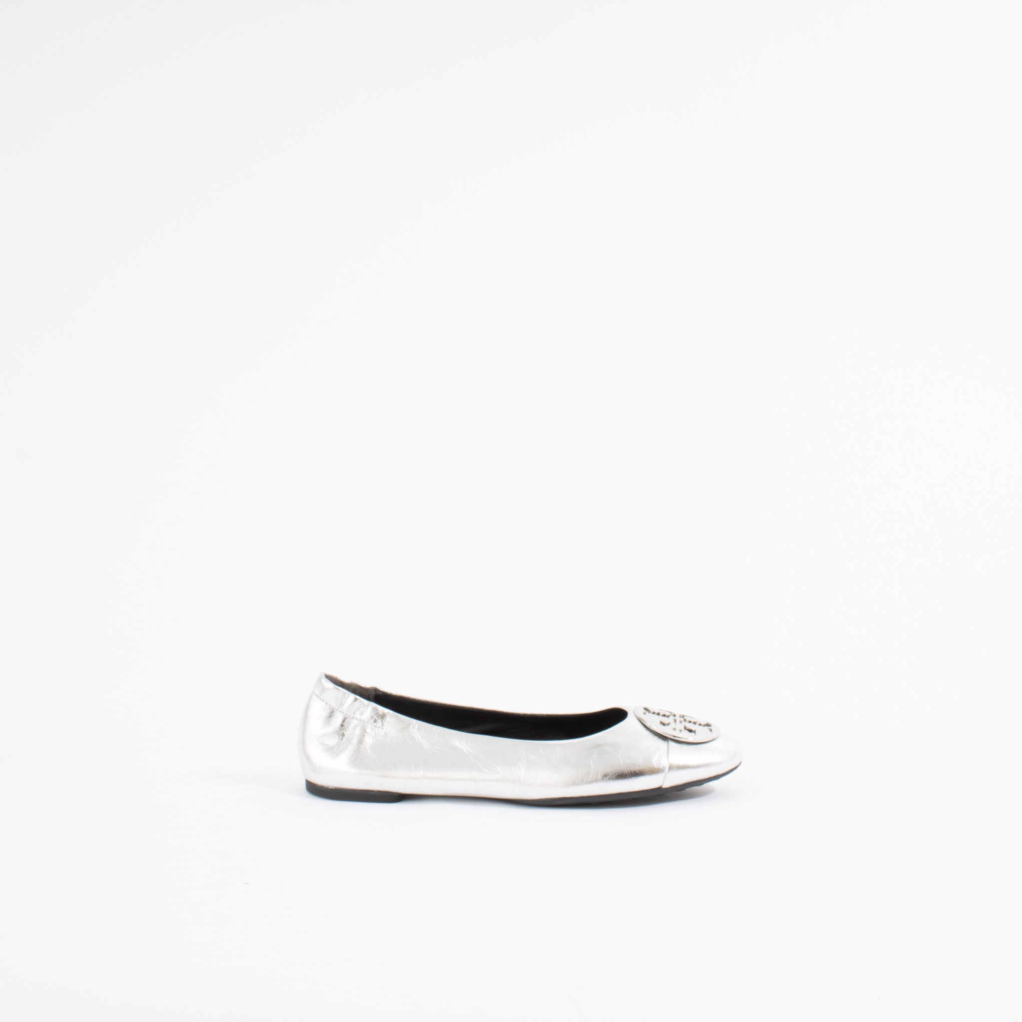 CLAIRE CAP TOE BALLET | SILVER